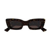 Narrow Rectangular Cat-eye Sunglasses - unisex - Gucci - Sunglasses - Brown - 49 MM - Accessories 49 MM