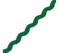 Narrow RIC Rac 4.5mm Wide Ribbon & Trimming for Sewing - Ribbons, Decorative Trimmings, Craft Ribbons & Trims,Fabric Edging, Christmas, Sewing & DIY Projects (Bottle Green, 1m) -Craft Queen LTD