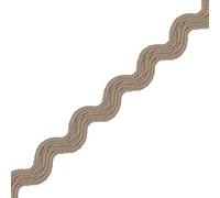 Narrow RIC Rac 4.5mm Wide Ribbon & Trimming for Sewing - Ribbons, Decorative Trimmings, Craft Ribbons & Trims,Fabric Edging, Christmas, Sewing & DIY Projects (Beige, 1m) -Craft Queen LTD