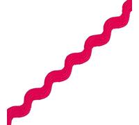 Narrow RIC Rac 4.5mm Wide Ribbon & Trimming for Sewing - Ribbons, Decorative Trimmings, Craft Ribbons & Trims,Fabric Edging, Christmas, Sewing & DIY Projects (Cerise, 1m) -Craft Queen LTD