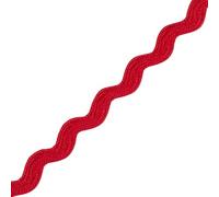 Narrow RIC Rac 4.5mm Wide Ribbon & Trimming for Sewing - Ribbons, Decorative Trimmings, Craft Ribbons & Trims,Fabric Edging, Christmas, Sewing & DIY Projects (Red, 1m) -Craft Queen LTD