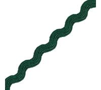 Narrow RIC Rac 4.5mm Wide Ribbon & Trimming for Sewing - Ribbons, Decorative Trimmings, Craft Ribbons & Trims,Fabric Edging, Christmas, Sewing & DIY Projects (Emerald Green, 10m) -Craft Queen LTD