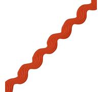 Narrow RIC Rac 4.5mm Wide Ribbon & Trimming for Sewing - Ribbons, Decorative Trimmings, Craft Ribbons & Trims,Fabric Edging, Christmas, Sewing & DIY Projects by Discount Fabrics LTD (Orange,1m)