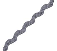 Narrow RIC Rac 4.5mm Wide Ribbon & Trimming for Sewing - Ribbons, Decorative Trimmings, Craft Ribbons & Trims,Fabric Edging, Christmas, Sewing & DIY Projects (Silver, 1m) -Craft Queen LTD