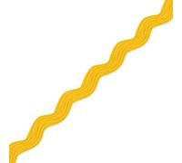 Narrow RIC Rac 4.5mm Wide Ribbon & Trimming for Sewing - Ribbons, Decorative Trimmings, Craft Ribbons & Trims,Fabric Edging, Christmas, Sewing & DIY Projects (Yellow, 5m) -Craft Queen LTD