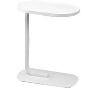 Narrow Round Bedside Table with Flip-Top Tray for Snacks, Drinks, and TV Viewing in Living Room or Bedroom