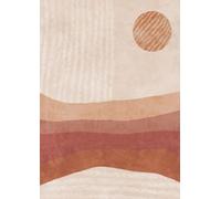 Narrow Ruled A4 Notebook: Boho Sunset