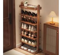 Narrow Shoe Cabinet Multi-Color Wood Shoe Rack with Removable Shelves Entryway Storage Solution for Small Spaces White 11.8 * 31.5in Perfect for Home or Office