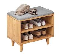 Narrow Shoe Storage Bench 42cm/60cm Entryway Shoe Cabinet with Seating Compact Shoe for Small Spaces Stylish and Functional Storage Solution