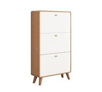 Narrow Shoe Storage nizer Slim Entryway Shoe Cabinet with Adjustable Shelves Hidden Foot Design for Small Spaces Ideal for Closet Hallway & Living Room.