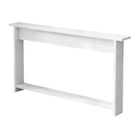 Narrow Sofa Table - 2-Tier Couch Table for Living Room, Foyer, Hallway with Installation Accessories, Easy Assembly