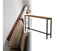 Narrow Sofa Table for Small Spaces Skinny Behind Couch Table with Solid Wood Top E Console for Small Items H 65cm L 150xW 15cm Modern Design