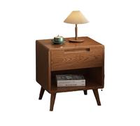 Narrow Solid Wood Gap Side Cabinet - Nordic Minimalist Style Strong Durable Multi-Drawer Storage Nightstand for Sofa/Bedside (A)
