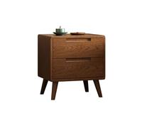 Narrow Solid Wood Gap Side Cabinet - Nordic Minimalist Style Strong Durable Multi-Drawer Storage Nightstand for Sofa/Bedside (B)