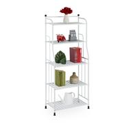 Narrow storage unit Metal Shelving Rack Freestanding Utility Shelf 5 Tiers