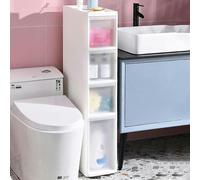 Narrow Tall Bathroom Storage Cabinet Versatile Storage Unit on Wheels 2/3/4/5/6 Drawer Slim Design Ideal for Small Spaces Perfect Next to Toilet