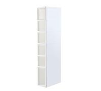 Narrow Tall Bathroom Storage Cabinet with Wheels Vertical Unit Featuring 2/3/4/5/6 Large Capacity Plastic Drawers Slim Storage Tower for Space-Saving Next to Toilet