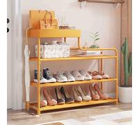 Narrow Tall Shoe Rack Modern Entryway nizer for Stylish Shoe Storage Simple Design (Yellow 31.5 x 24.4 in) - Perfect for Hallway & Bedroom Use