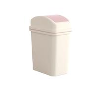 Narrow Trash Can with Flip Lid for Bathroom Living Room Kitchen, Large Capacity 10L Space-Saving Waste Bin
