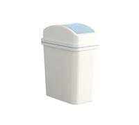 Narrow Trash Can with Flip Lid for Bathroom Living Room Kitchen, Large Capacity 10L Space-Saving Waste Bin