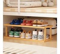 Narrow Vertical Shoe Rack Wooden Shoe for Small Spaces DIY Shoe Shelf Space-Saving Container Open Shoe Cabinet for Entryway Bedroom Garage Corner