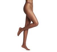 FALKE Women's Shelina 12 DEN W Ti Ultra-Sheer Plain 1 Pair Tights, Brown Hazel 5187, XL