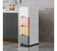 Narrow Waterproof Bathroom Storage Cabinet - Space-Saving Easy-to-Clean Organizer for Small Toilets & Bathrooms - Maximize Efficiency & Declutter Your Home