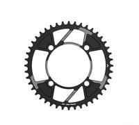 Narrow Wide Chainring 104BCD for Mountain For Bike, Aluminium Alloy Sprocket Black with Anti Drop Chain Guard Design, Tooth Profile Upgrade for Off Road Single Speed Conversion Kit(40T)