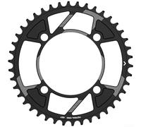 Narrow Wide Chainring 104BCD for Mountain For Bike, Aluminium Alloy Sprocket Black with Anti Drop Chain Guard Design, Tooth Profile Upgrade for Off Road Single Speed Conversion Kit(42T)