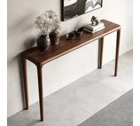 Narrow Wood Entryway Table - Slish Sofa Console for Living Room, Hallway & Foyer - Space-Saving Accent Table (31.5" x 13.8" x 34.7") - Rustic & Modern Design
