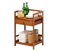 Narrow Wooden Shelf -, Ultra-Stable with Rounded Corners, Perfect for Tools & Drawings, Compact Storage Solution (B, 35 * 30 * 56cm)