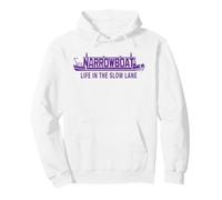 Narrowboat Canal Boat Life In The Slow Lane Boater Gift Idea Pullover Hoodie