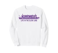 Narrowboat Canal Boat Life In The Slow Lane Boater Gift Idea Sweatshirt