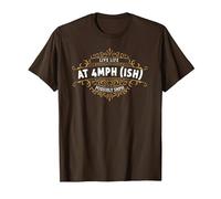 Narrowboat Design & Canal Boat Idea for Men & Boat Owners T-Shirt, Men, Brown, XX-Large