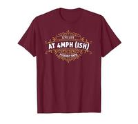 Narrowboat Design & Canal Boat Idea for Men & Boat Owners T-Shirt, Men, Burgundy, X-Large