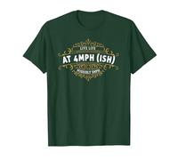 Narrowboat Design & Canal Boat Idea for Men & Boat Owners T-Shirt, Men, Dark Green, XX-Large