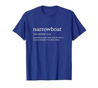 Narrowboat Funny Canal Boat Joke T-Shirt, Men, Royal Blue, Large