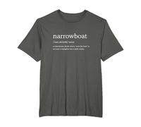 Narrowboat Funny Canal Boat Joke T-Shirt, Men's Big and Tall, Asphalt Grey, 2X Tall