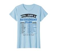 Narrowboat Idea For Men & UK Canal Boat Retirement Plan T-Shirt