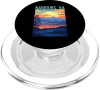 Narrows Virginia USA Mountain Scenic Sunset Style Design PopSockets PopGrip for MagSafe