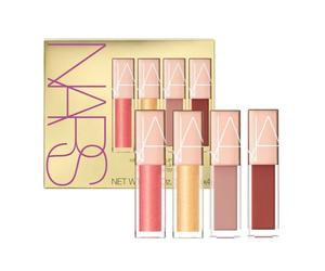 NARS Special Edition Mini Afterglow Lip Shine 4 Piece Set - Orgasm - A-Lister - Nympho - Aragon - 0.11 oz / 3.7 mL each