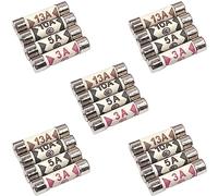 Nartel® 20 x Mixed Electrical Ceramic Household Domestic Mains Plug Top Fuses BS1362 Type (5pcs 3A, 5pcs 5A, 5pcs 10A, 5pcs 13A)