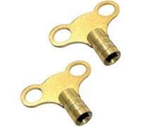 Nartel® Radiator Plumbing Bleed Bleeding Key Keys Solid Brass Vent Venting Air Valve (Pack of 2)