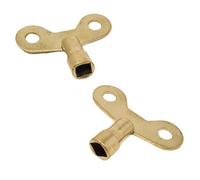 Nartel® Wide Radiator Plumbing Bleed Bleeding Key Keys Brass Vent Venting Air Valve (2)