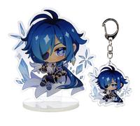 narukami Genshin Impact Cute Character Acrylic Figure Stand and Keychain Set for Game Player or Fans, Kaeya, Medium