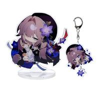narukami Honkai Star Rail Acrylic Stand Figure Keychain Set, Character Stand Figure with Keychain, Herta, Medium