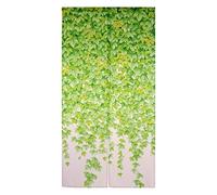 NARUMI 鸣海 Ivy Green 67" x 33.5" Japanese Noren Curtain Tapestry for Living Room