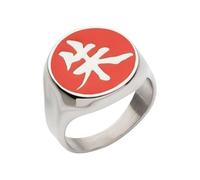 Naruto Akatsuki Itachi Signet Ring - Authentic Masashi Kishimoto Merchandise Collectible Ring, One Size, Metal Enamel, No Gemstone