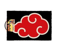Naruto Akatsuki Symbol Coir Akatsuki Symbol Door Mat Black/red (60Cm X 40Cm)