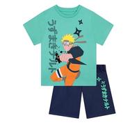 Naruto Boys Pyjamas, Short Sleeve Pjs For Boys, Anime Summer Pjs, Short Pyjama Set, Green 6-7 Years